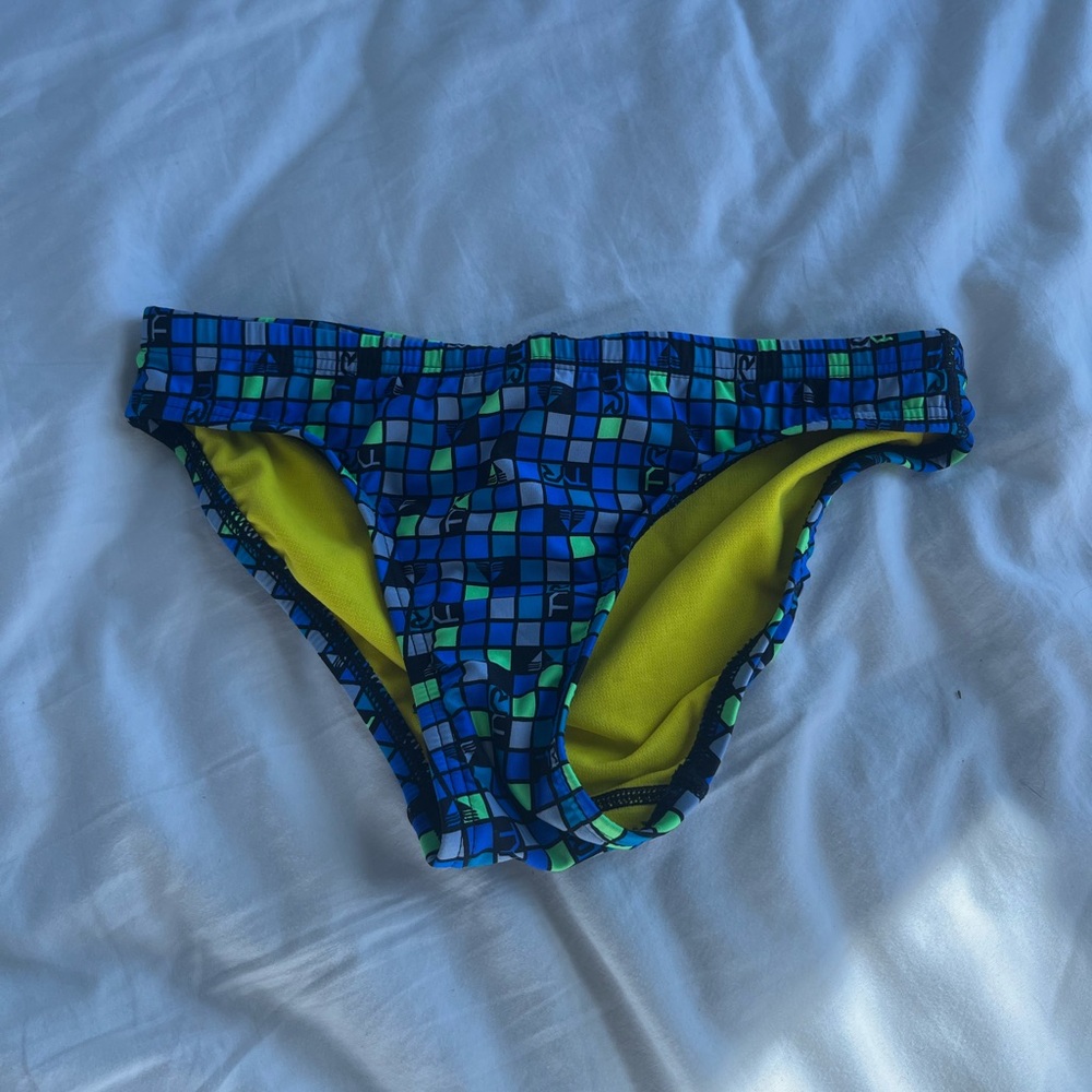 Blue and Green TYR Swimsuit Bottoms